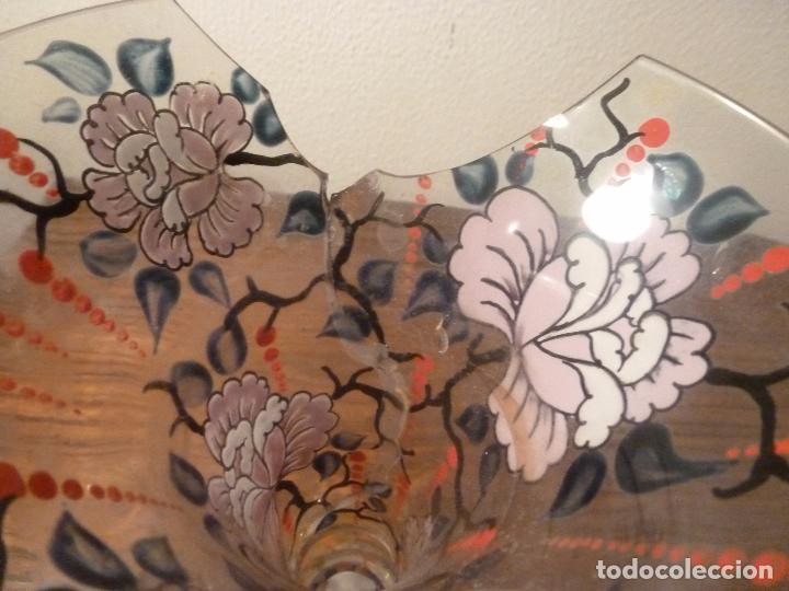 Antig&uuml;edades: JARRON DE CRISTAL PINTADO - Foto 5