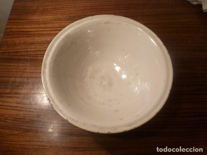Antig&uuml;edades: CUENCO CENTRO DE CERAMICA BLANCA - Foto 1