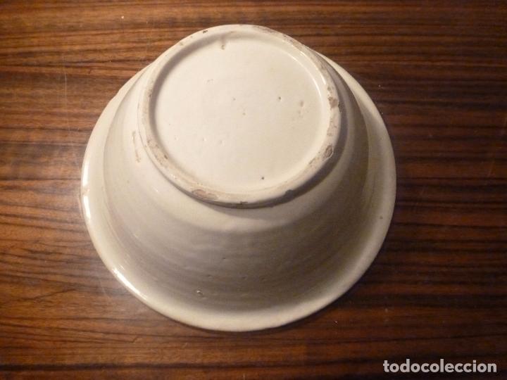 Antig&uuml;edades: CUENCO CENTRO DE CERAMICA BLANCA - Foto 3