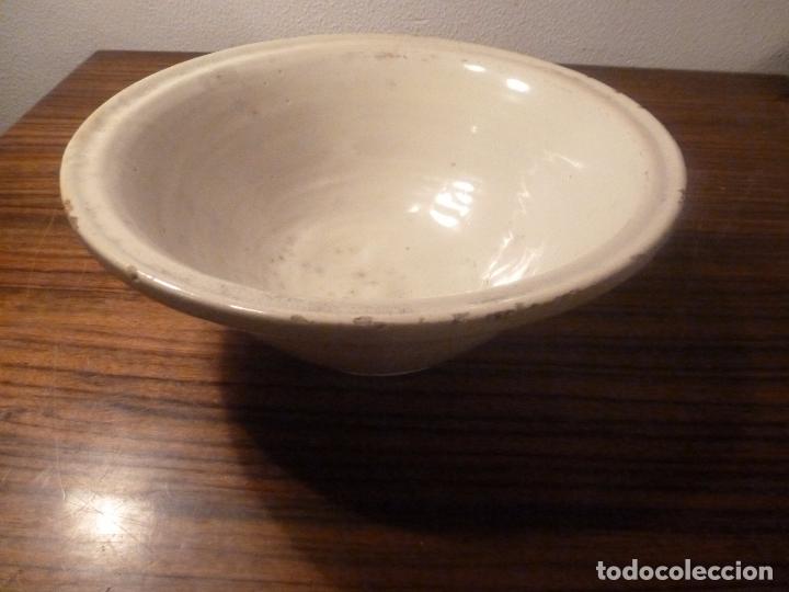 Antig&uuml;edades: CUENCO CENTRO DE CERAMICA BLANCA - Foto 7