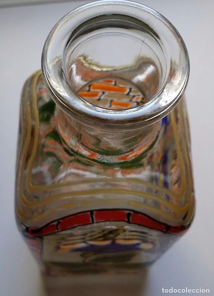 Antig&uuml;edades: BOTELLA ESMALTADA DE CRISTAL USA - Foto 7