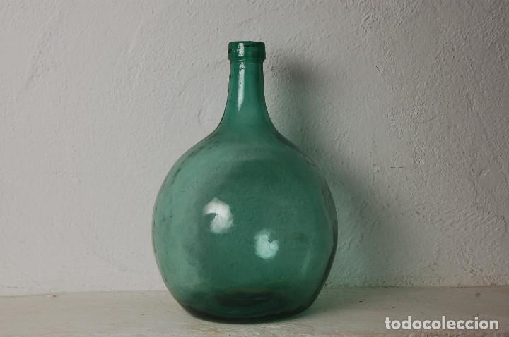 Antig&uuml;edades: GARRAFA VIDRIO VERDE - Foto 1