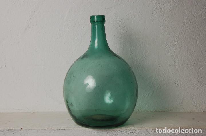 Antig&uuml;edades: GARRAFA VIDRIO VERDE - Foto 2