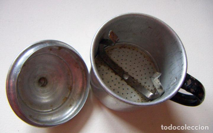 Antig&uuml;edades: ANTIGUO VASO CAFETERA DE ALUMINIO - Foto 2