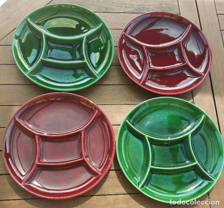 Antig&uuml;edades: IBERO TANAGRA PLATOS PARA ENTREMESES O FONDUE VINTAGE