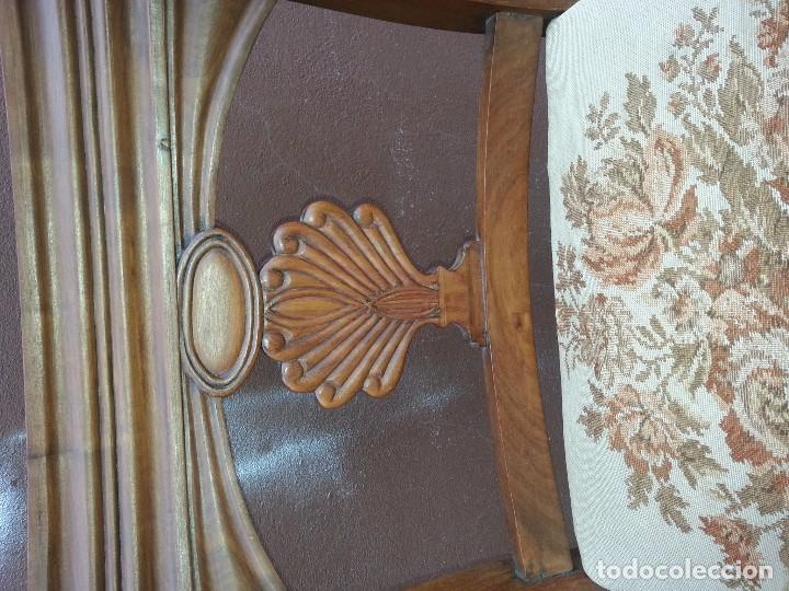 Antig&uuml;edades: SILLON DE CAOBA MACIZA S.XIX - Foto 2