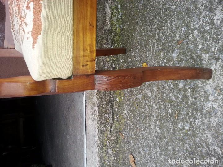 Antig&uuml;edades: SILLON DE CAOBA MACIZA S.XIX - Foto 4