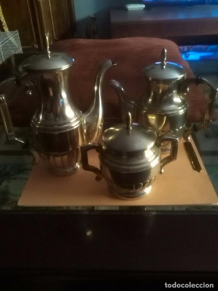 Antig&uuml;edades: Juego caf&eacute; alpaca - Foto 1
