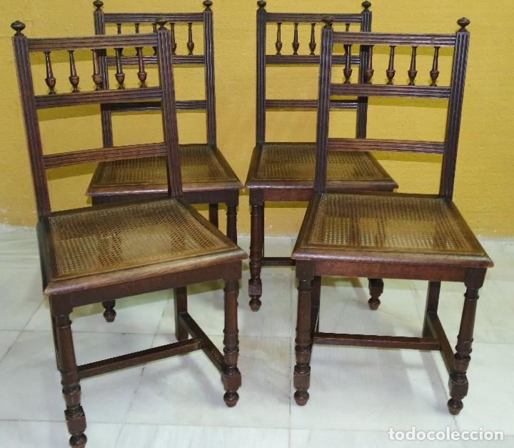 Antig&uuml;edades: 4 SILLAS ALFONSINAS. REF. 5917 - Foto 1