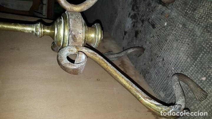 Antig&uuml;edades: LAMPARA PIE BRONCE - Foto 5