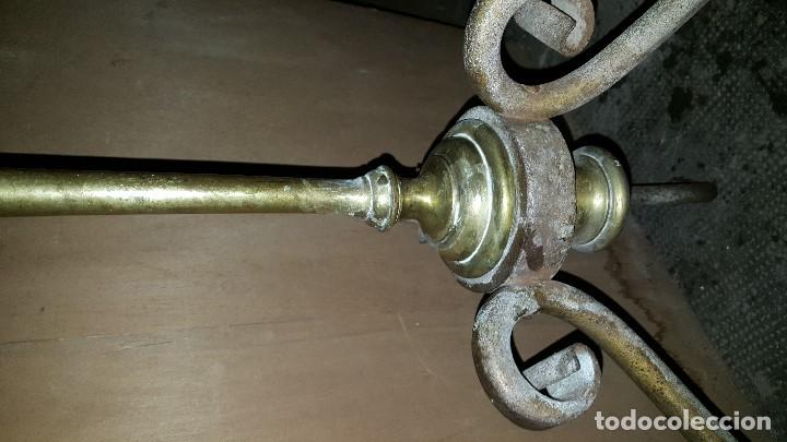 Antig&uuml;edades: LAMPARA PIE BRONCE - Foto 6