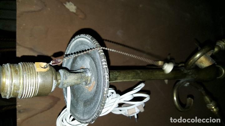Antig&uuml;edades: LAMPARA PIE BRONCE - Foto 9