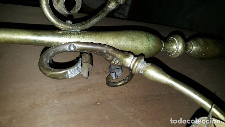 Antig&uuml;edades: LAMPARA PIE BRONCE - Foto 10