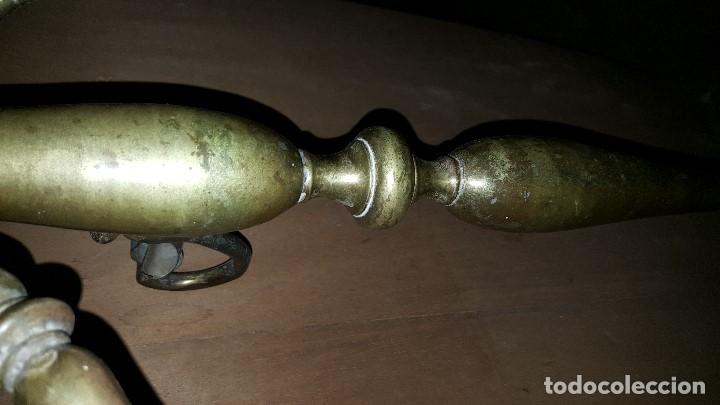 Antig&uuml;edades: LAMPARA PIE BRONCE - Foto 11