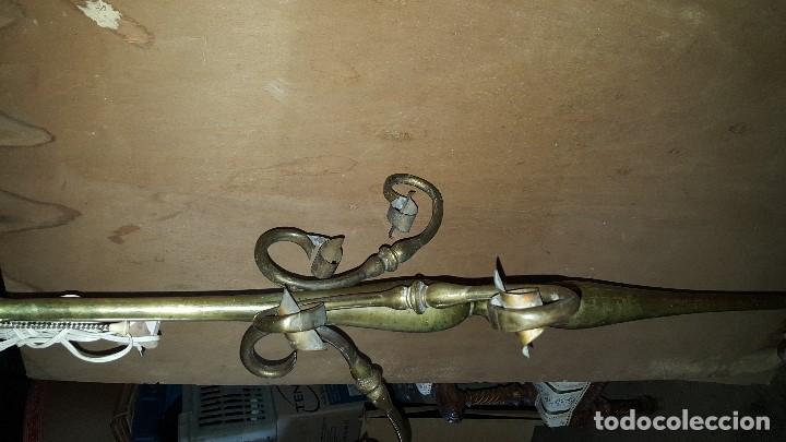 Antig&uuml;edades: LAMPARA PIE BRONCE - Foto 12