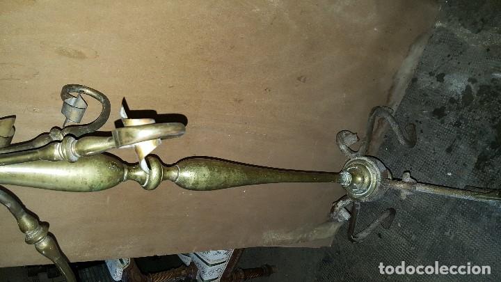 Antig&uuml;edades: LAMPARA PIE BRONCE - Foto 13