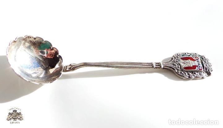 Antig&uuml;edades: CUCHARILLA DE PLATA CON ESCUDO DE AVILA - Foto 1