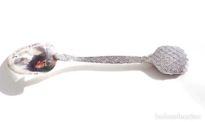 Antig&uuml;edades: CUCHARILLA DE PLATA ESCUDO DE LUGO - Foto 3