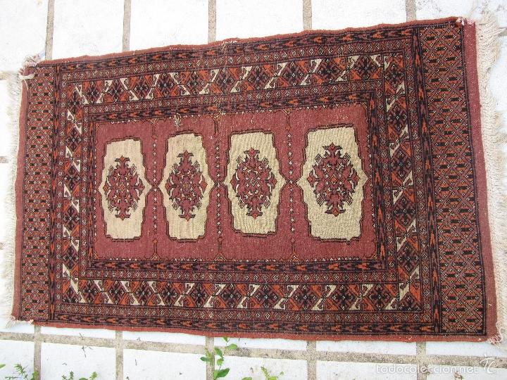 Antig&uuml;edades: Alfombra turcomana. Nudos - Foto 1