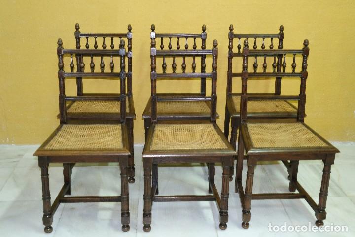 Antig&uuml;edades: 6 SILLAS ALFONSINAS. REF. 5926 - Foto 1