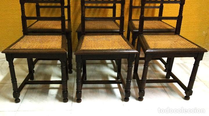 Antig&uuml;edades: 6 SILLAS ALFONSINAS. REF. 5926 - Foto 3