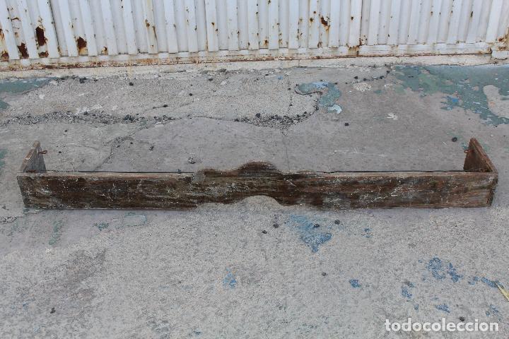 Antig&uuml;edades: copete embellecedor antiguo de rieles - barra de cortina