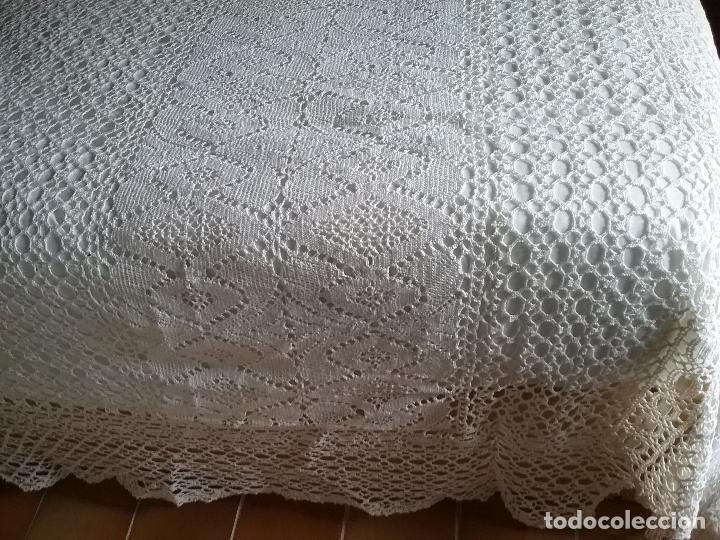 Antig&uuml;edades: Colcha punto perle - Foto 4
