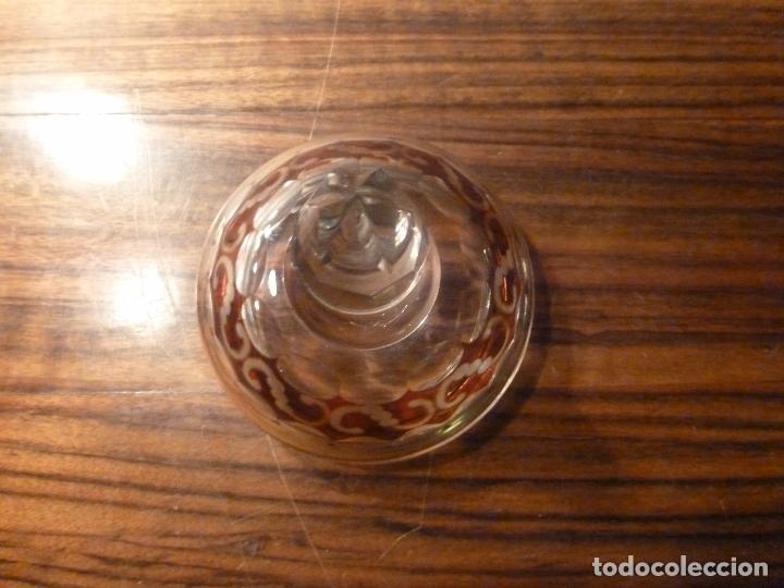 Antig&uuml;edades: TAPA DE CRISTAL TALLADO - Foto 4
