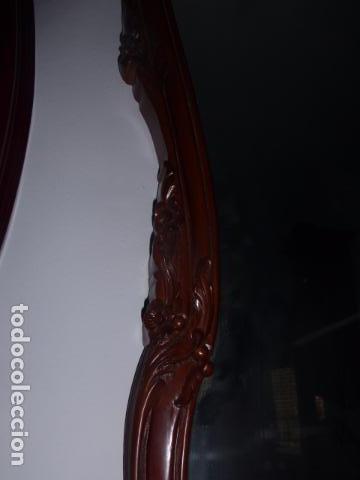 Antig&uuml;edades: ANTIGUO ESPEJO DE MADERA TALLADA - Foto 5