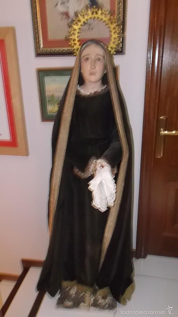 Antig&uuml;edades: Virgen Dolorosa s. XIX - Foto 1