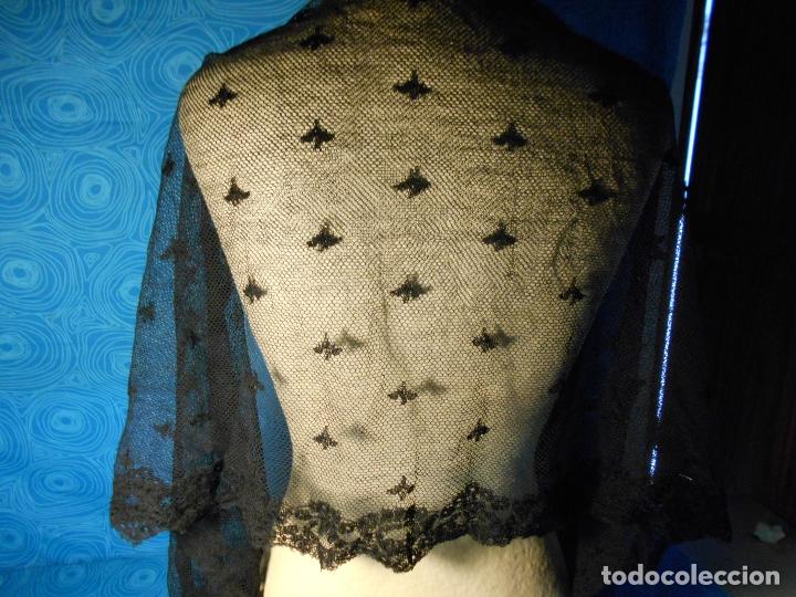 Antig&uuml;edades: MANTILLA TUL 1,95 X 0,50 ( REF 6 ) - Foto 2
