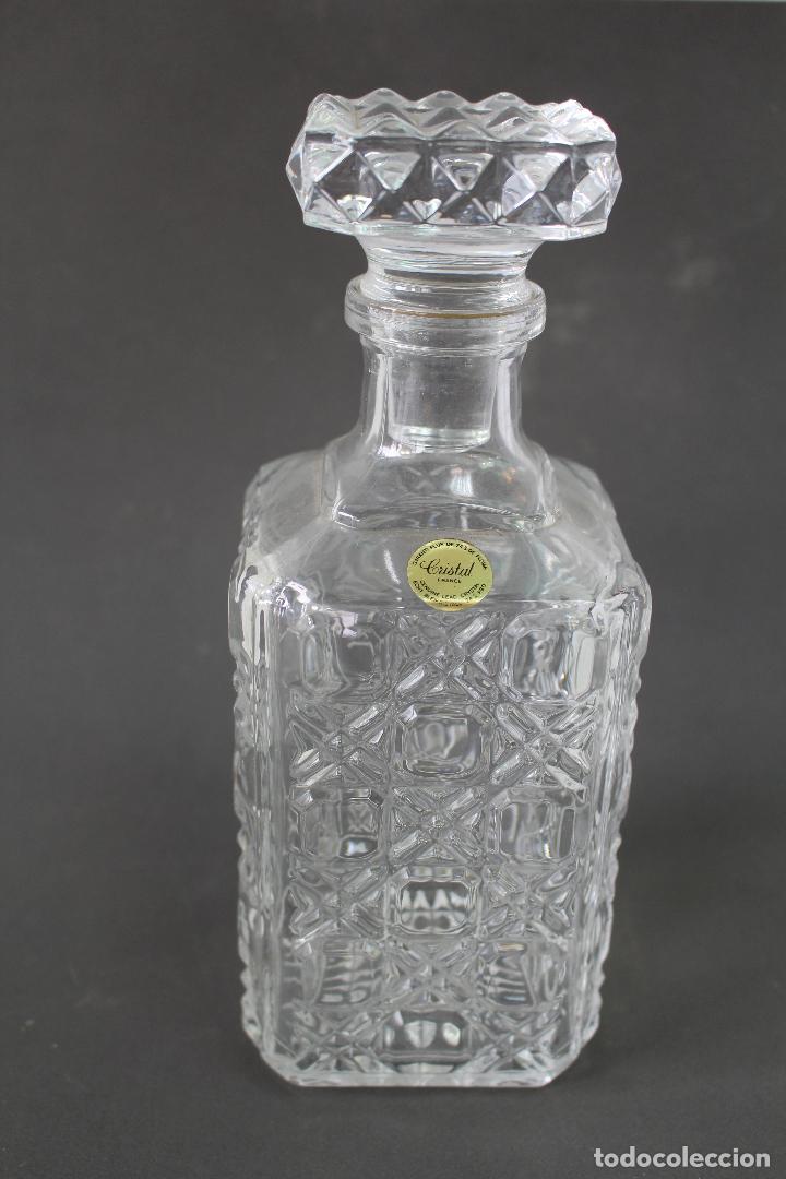Oggetti Antichi: botella decantador cristal france 24 lead