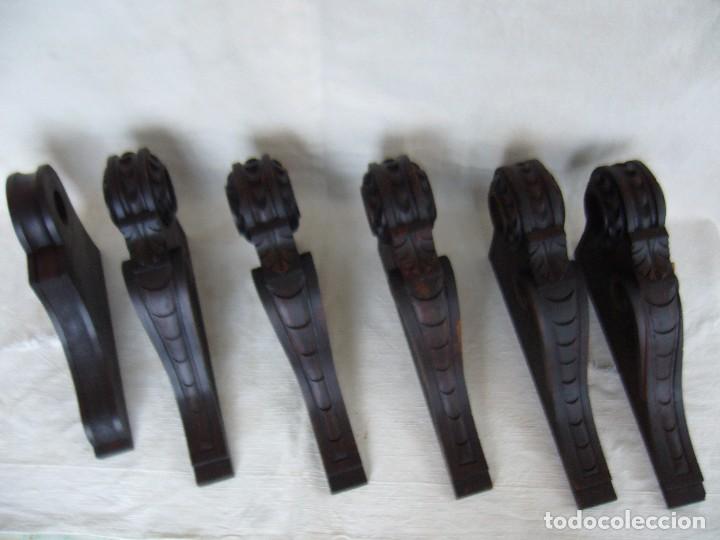 Antig&uuml;edades: SOPORTES MADERA PARA CORTINAS