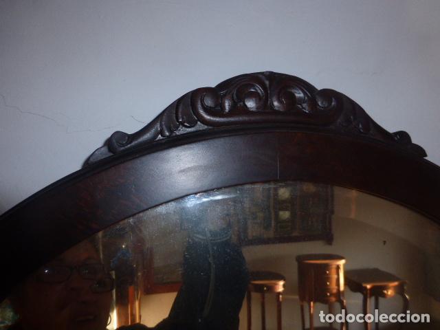 Antig&uuml;edades: ANTIGUO ESPEJO DE MADERA TALLADA - Foto 3