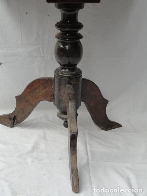 Antig&uuml;edades: ANTIGUO COSEDOR ISABELINO. MESA AUXILIAR. - Foto 3