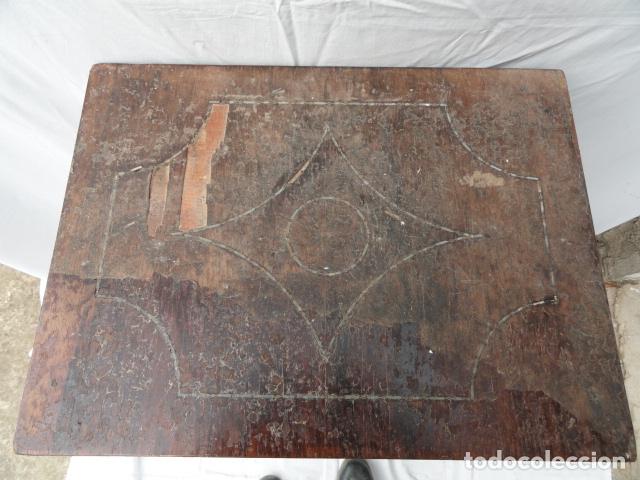 Antig&uuml;edades: ANTIGUO COSEDOR ISABELINO. MESA AUXILIAR. - Foto 6