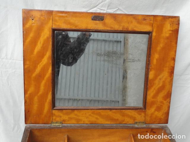 Antig&uuml;edades: ANTIGUO COSEDOR ISABELINO. MESA AUXILIAR. - Foto 10
