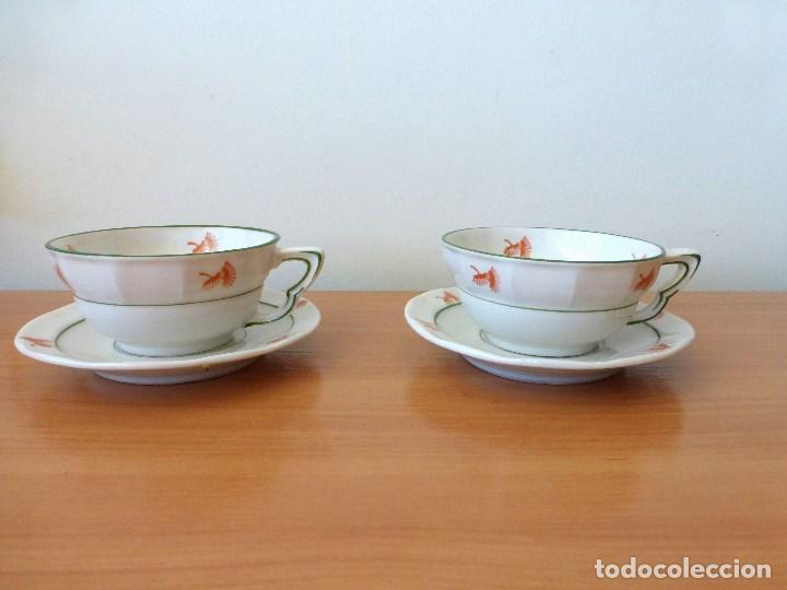 Antiguidades: JUEGO DE DOS TAZAS CON PLATO. TU Y YO. A&Ntilde;OS 40