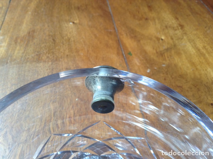 Antig&uuml;edades: Cubitera cristal con asas de plata - Foto 4