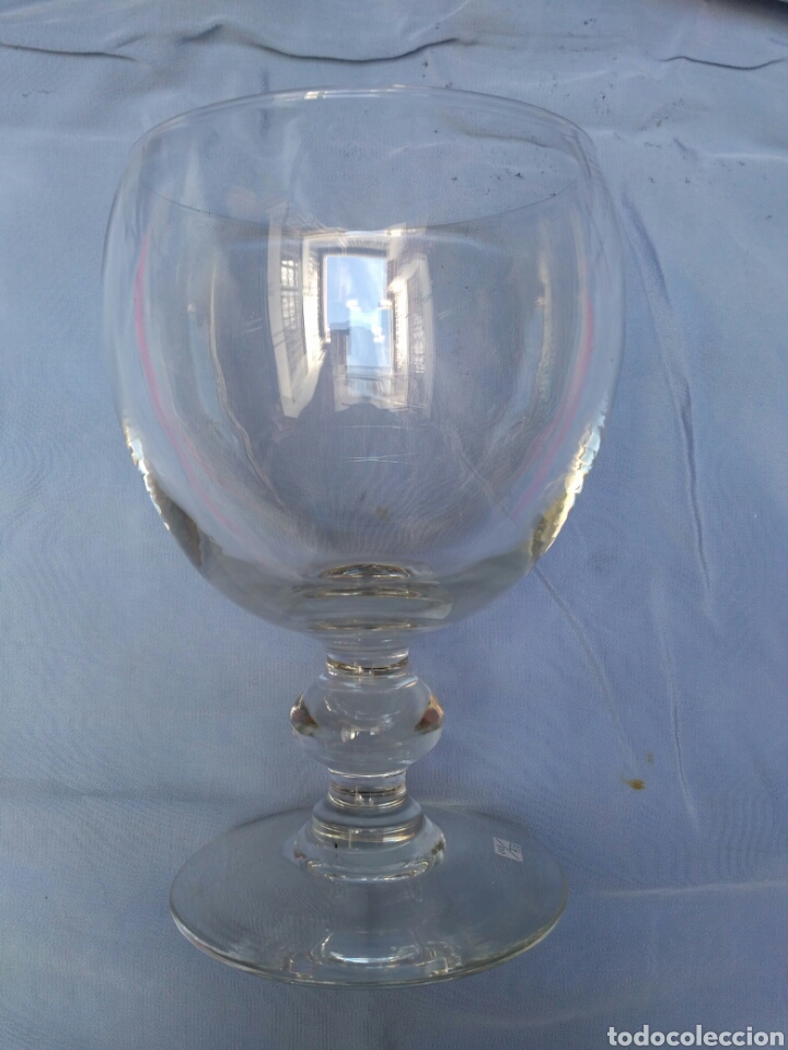 Antig&uuml;edades: Copa de cristal transparente del siglo XX - Foto 2