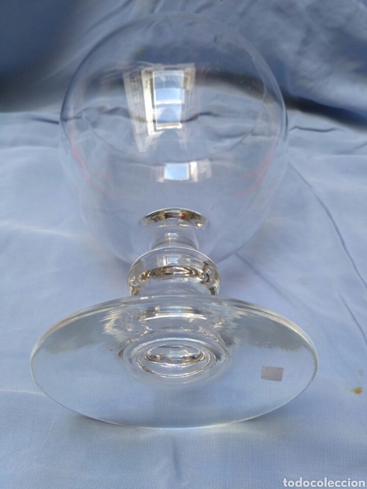Antig&uuml;edades: Copa de cristal transparente del siglo XX - Foto 3