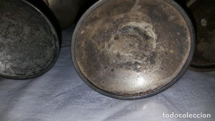 Antig&uuml;edades: TRIO COPAS METAL - Foto 5