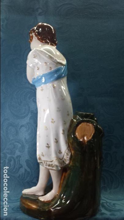 Antig&uuml;edades: NI&Ntilde;A CON PERRO EN PORCELANA - Foto 2