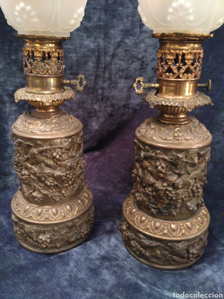Antig&uuml;edades: Quinque de bronce Napole&oacute;n III - Foto 2