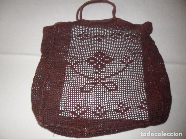 Antig&uuml;edades: Antiguo bolso de ganchillo - Foto 2