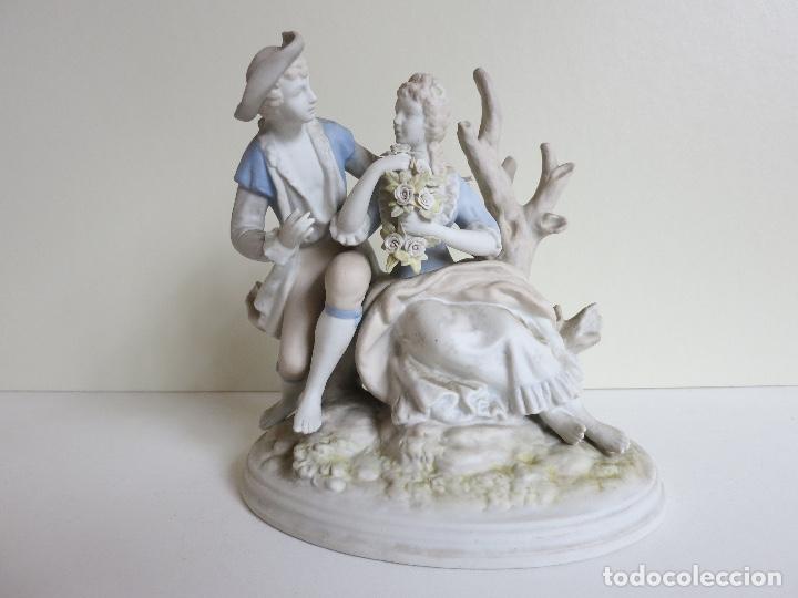 Antig&uuml;edades: Bella figura en biscuit firmada y numerada - Foto 1