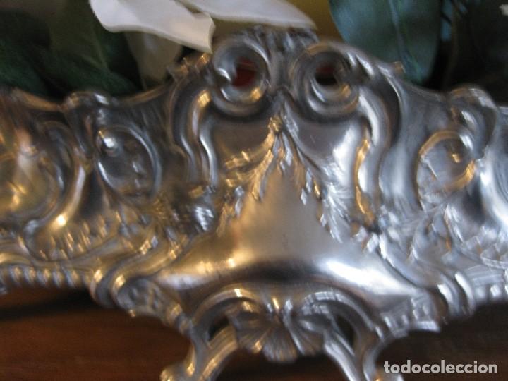 Antig&uuml;edades: centro de mesa de metal barroco - Foto 2