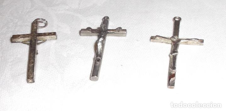 Antig&uuml;edades: tres cruces plateadas - Foto 1