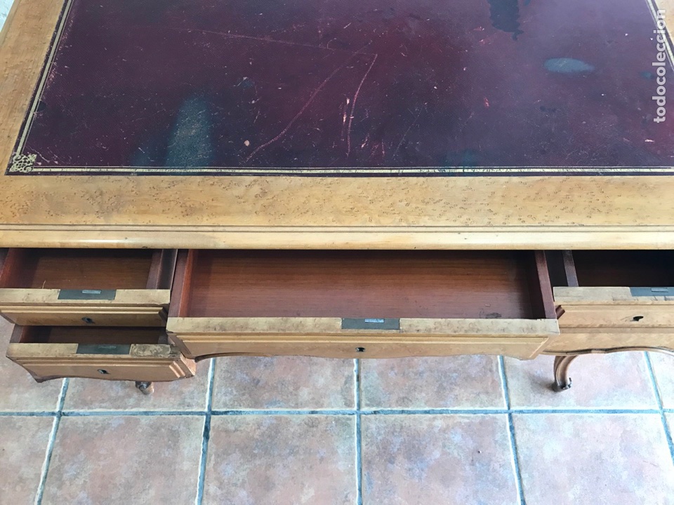 Antig&uuml;edades: MESA DESPACHO ESTILO LUIS XV - Foto 3