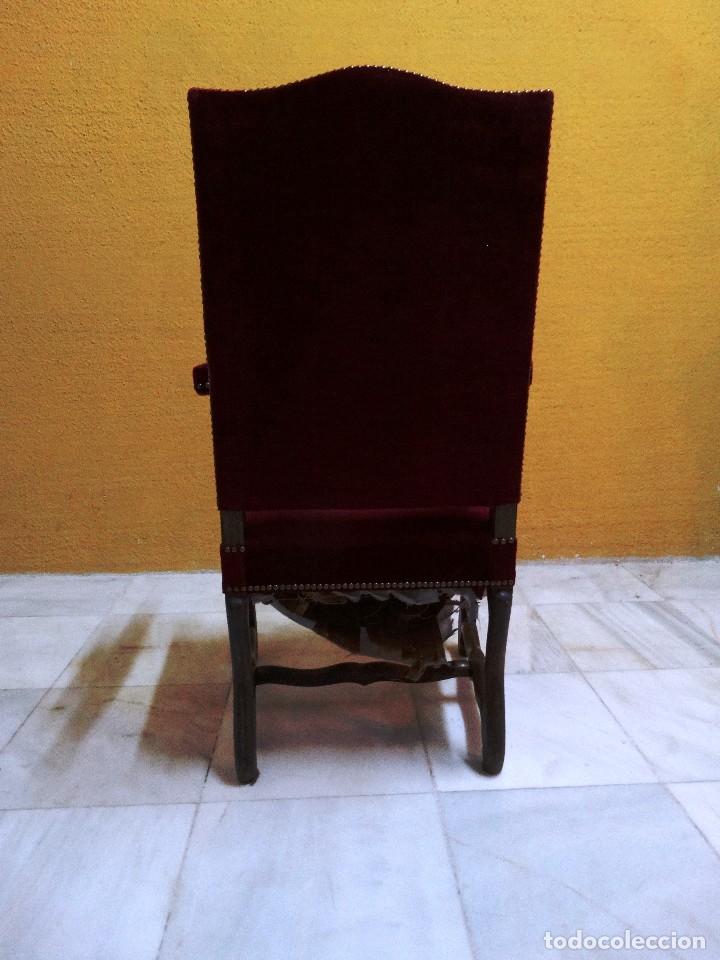 Antig&uuml;edades: SILLON ROBLE TAPIZADO. REF. 5945 - Foto 5